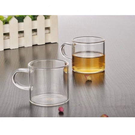 كأس زجاجي قطعتين بسعة 115 مل