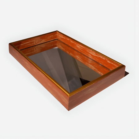 صينيه خشب سطح قزاز