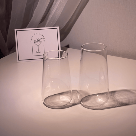 كأس زجاجي بسعة 400 و 500 مل