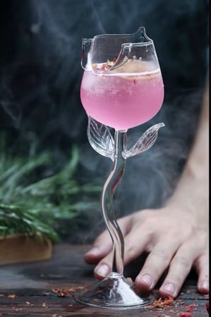 كأس نبيذ زجاجي بسعة 135 مل