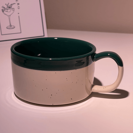 كوب اخضر سيراميك بسعة 200 مل