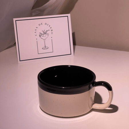 كوب اسود سيراميك بسعة 200 مل