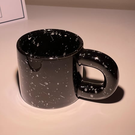 كوب رخامي اسود بسعة 290 مل