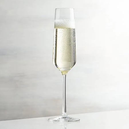 كأس نبيذ زجاجي بسعة 195 مل