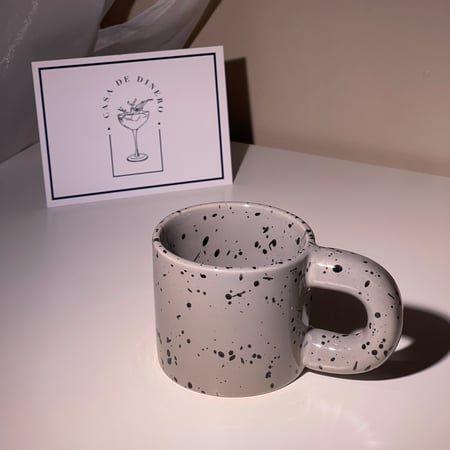 كوب رخامي رمادي بسعة 290 مل