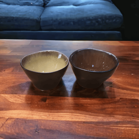 Yellow ( small) glass bowl