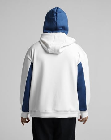 هودي ابيض&ازرق P1