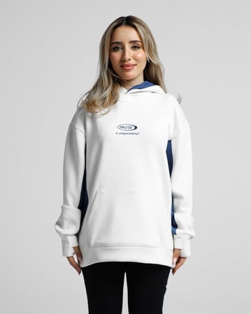 هودي ابيض&ازرق P1