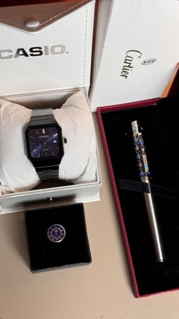 طقم ساعة + خاتم + قلم
