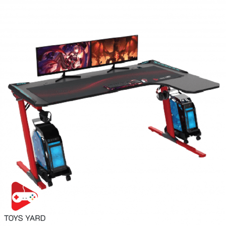 طاولة العاب قيمنق بلس 2 لون أحمر