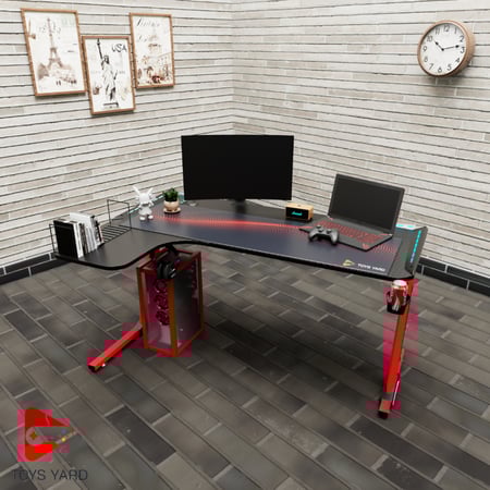 طاولة العاب قيمنق بلس 2 لون أحمر