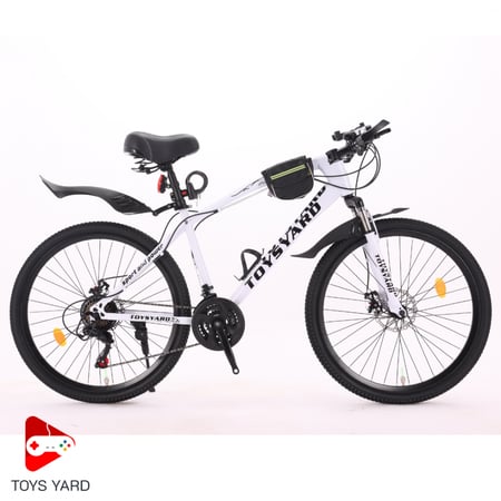 سيكل رياضي هجين جاكور المطورة لون أبيض