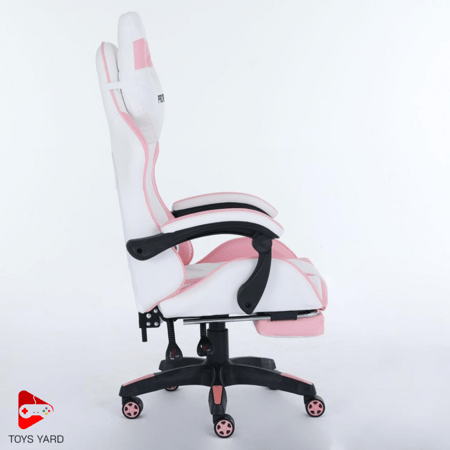 كرسي قيمنق برو4 وردي بأبيض