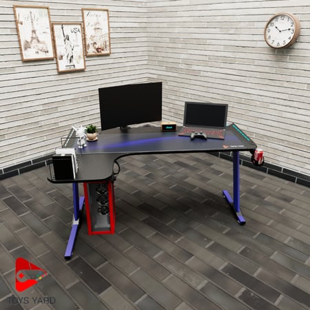 طاولة العاب قيمنق بلس 2 لون أزرق