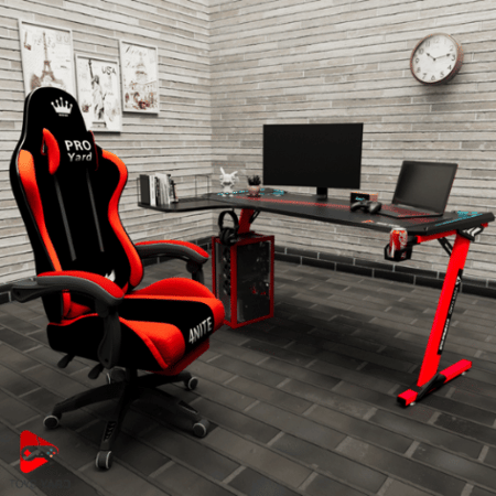 كرسكرسي العاب قيم أحمر مي العاب قيم أحمر مع طاولة العاب زاوية لون أحمر