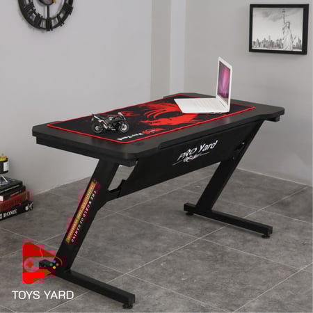 طاولة قيمنق ليج برو لون أسود ماوس أحمر