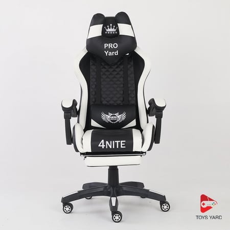 كرسي قيمنق برو4 أبيض