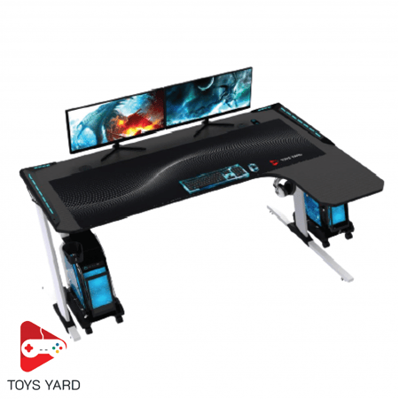 طاولة العاب قيمنق بلس 2 لون أبيض