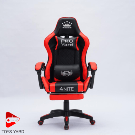 كرسي العاب قيم أحمر مع طاولة العاب زاوية لون أحمر