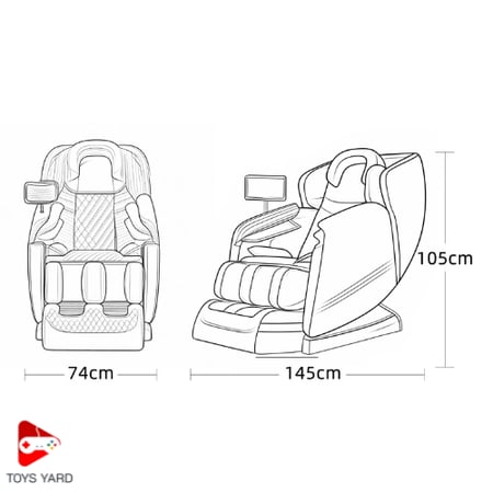 كرسي مساج كونكورد 3D للجسم بالكامل 2024 لون كحلي موديل F312