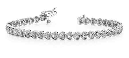 Water drop copper silver plated bracelet