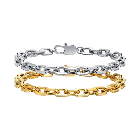 stainless steel chain gold bracelet