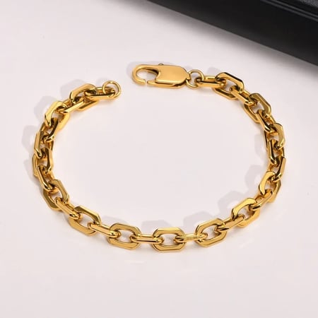 stainless steel chain gold bracelet