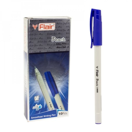 علبة اقلام حبر جاف ازرق من فلير 1.0 مل