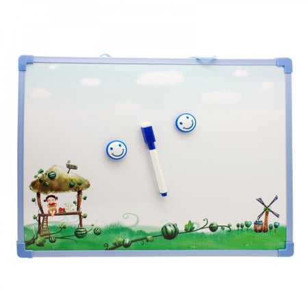 سبورة مغناطيس وجهين للاطفال 30x40