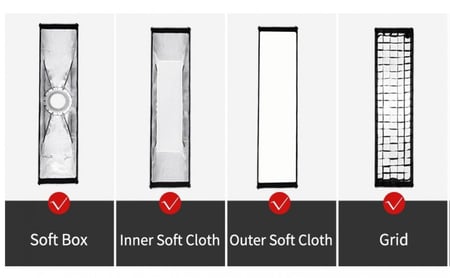 ستريب بوكس جنبي قابل للطي 35x140cm مع قريد شبكي