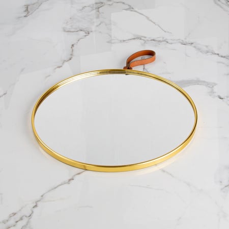 مراية ديكور بإطار ذهبي