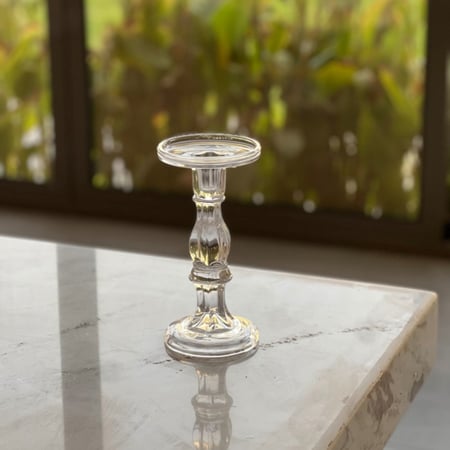 حامل شمع زجاج