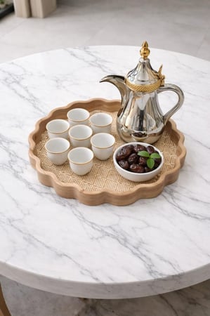 صينية تقديم خشبية