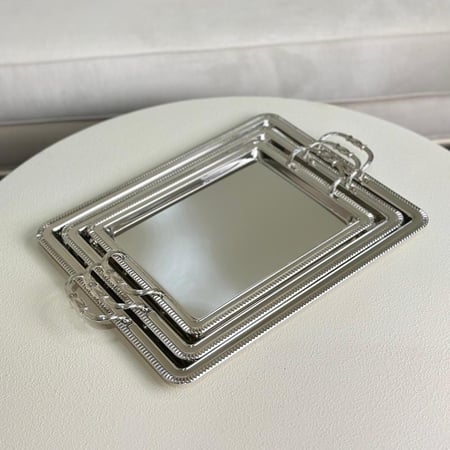 صينية تقديم معدن