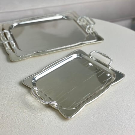 صينية تقديم معدن