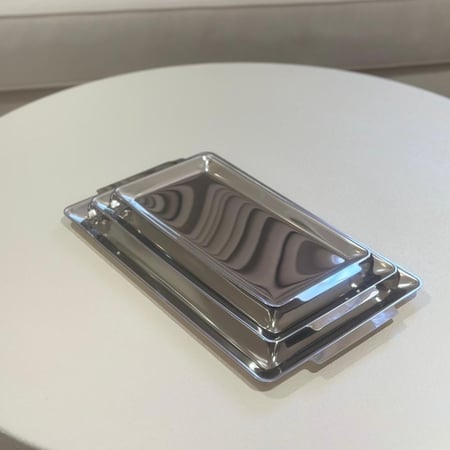 صينية تقديم معدن