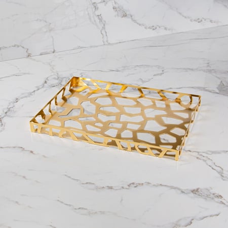 صينية تقديم  بطبقة اكريليك شفاف