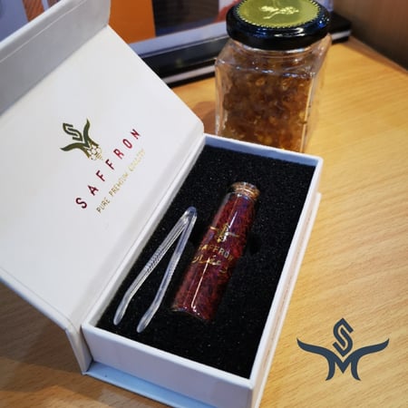 زعفران نقيل فاخر + مسقى لبان الزعفران