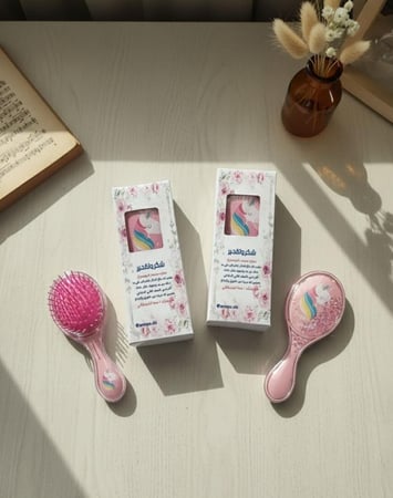 مشط مع شهادة شكر وتقدير