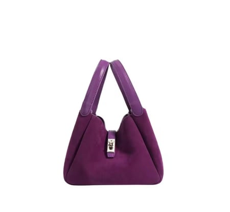 Purple hobo bag