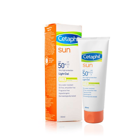 سيتافيل صن جل الوقاية من الشمس للوجه والجسم للبشرة الدهنية والحساسة 50 مل CETAPHIL SUN LIGHT GEL