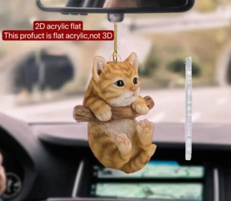 مجسم القطة اكرليك