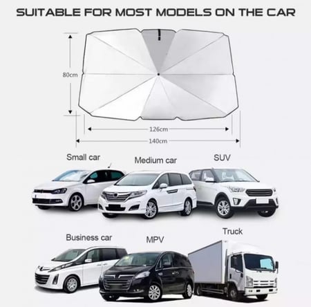 مظلة سيارة أمامية للحماية من الشمس