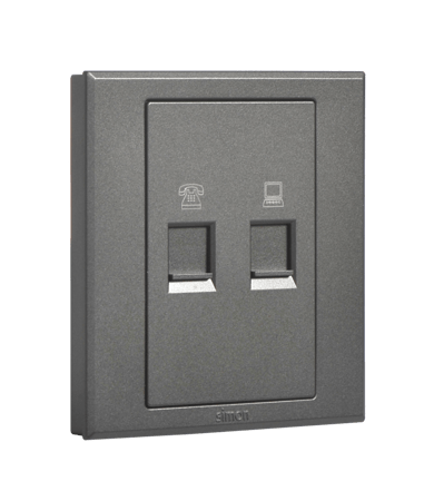 فيش تلفون مع كمبيوتر فالينسيا رمادي