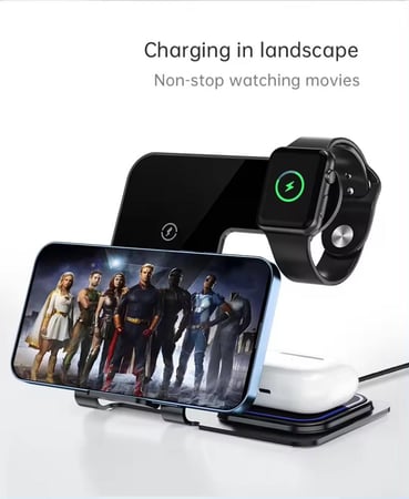 منصة شحن سريعة لاسلكية 3 في 1