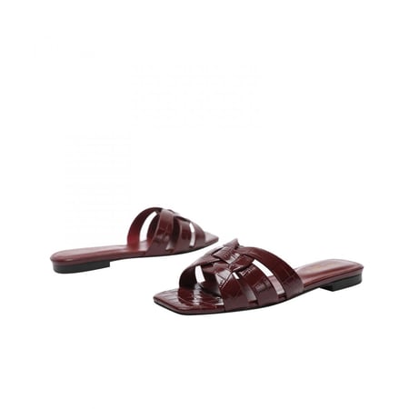 (WINE RED) Saints Laurent slipper سليبر ساني لوران