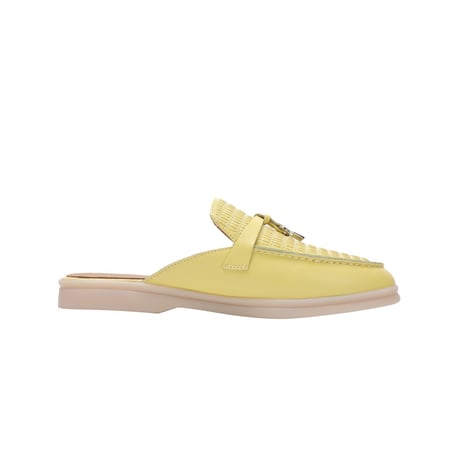 Loro piana هاف فلات لوربيانا ( pale yellow leather)