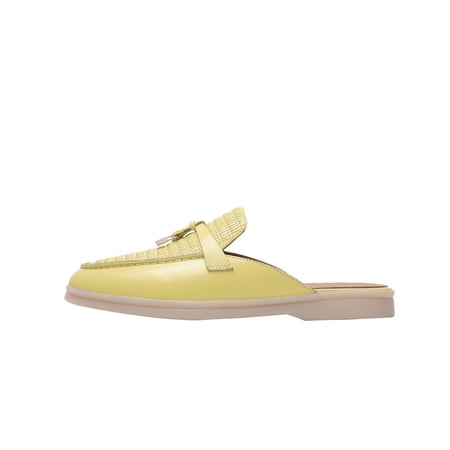 Loro piana هاف فلات لوربيانا ( pale yellow leather)
