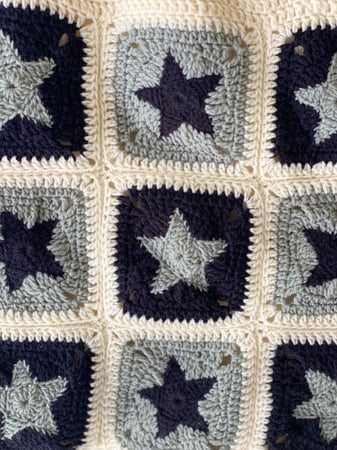 Stars crochet totebag