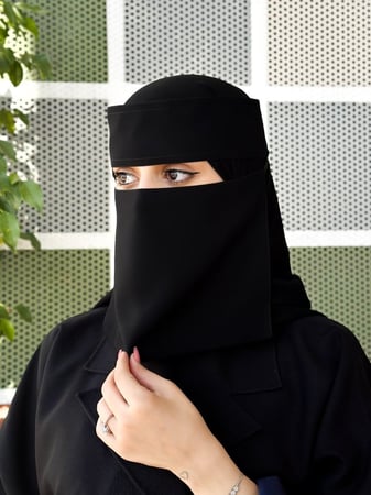 عدد 3نقاب عادي قصير